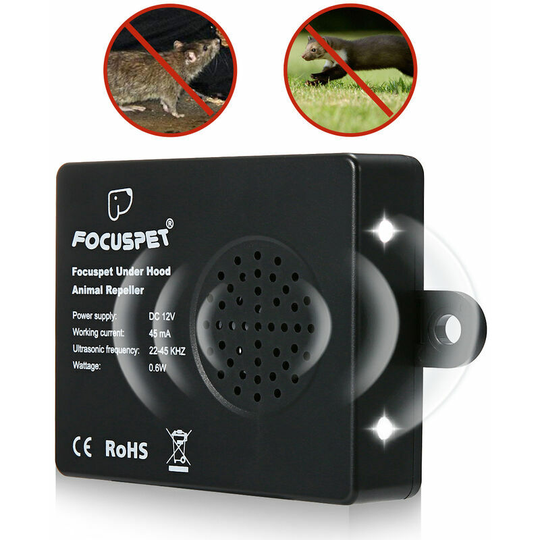 Car Vehicle Ultrasonic Control Mouse Rodent Animal Repellent 10db Deterrent