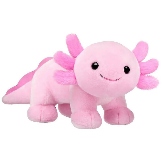 25cm Cute Stand Axolotl Stuffed Animal Plush Toy Pink Axolotl Plushie Pillow Doll Kids Birthday Gift Home Decoration