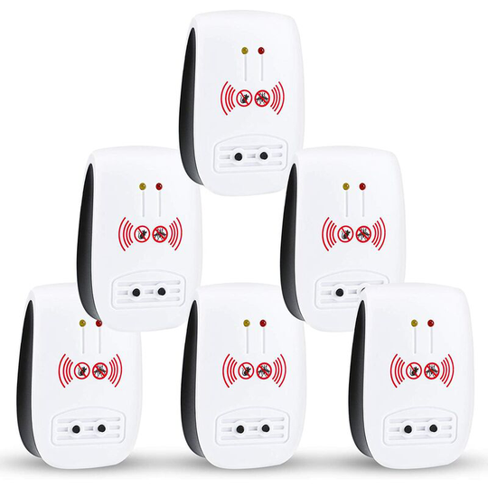 Ultrasonic Pest Repeller Indoor 4 Pack, Two Modes Pest Repellents Ultrasonic Plug in, Ultrasonic Pest Control Pest Defense Pest Destruct for Mice,