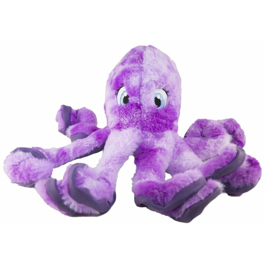 SoftSeas Octopus Plush Dog Toy (20.3cm x 22.8cm x 15.2cm) (Purple) - Purple - Kong