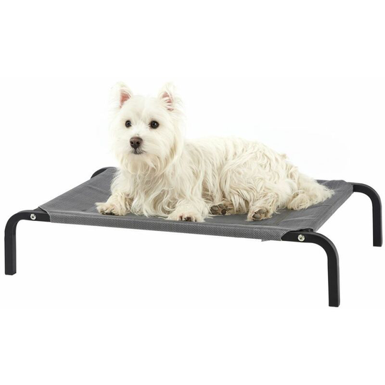 Elevated Dog Pet Bed Portable Waterproof Outdoor Raised Camping Basket - Small - Bunty