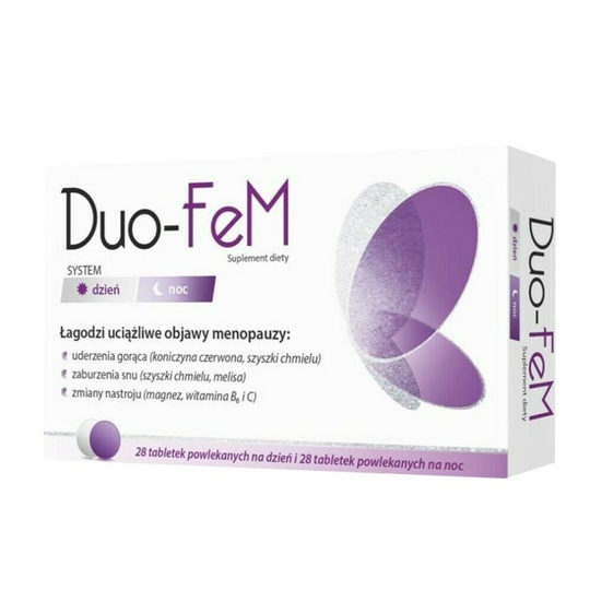 DUO-FEM 28 Day Tabs + 28 Night Tabs symptoms associated with menopause