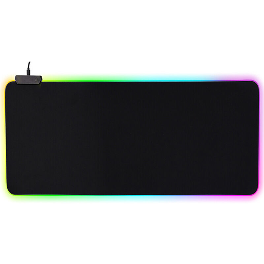 Gaming Mouse Pad, rgb, 800 x 300 mm, xxl Large, with 8 Lighting Modes, Waterproof, Non-Slip, for Computer, Suitable for Professional Gamers, Black