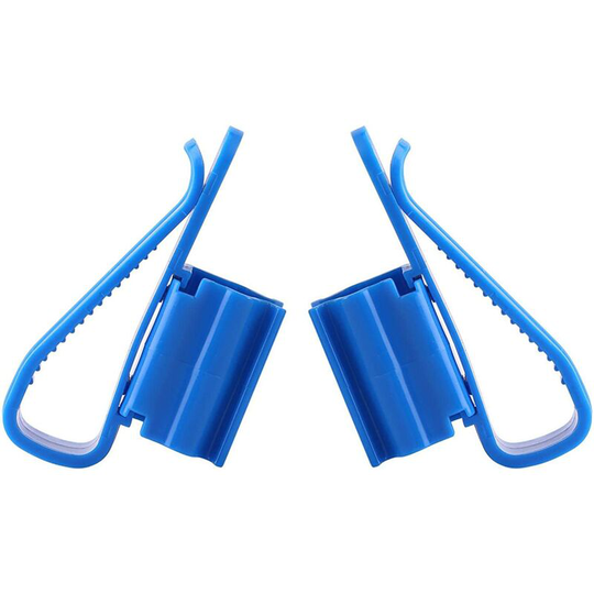 2pcs Pipe Fix Clip Plastic Water Pipe Tube Clamp Adjustable Hose Holder Multifunction Mounting Clip for Water Tank Water Bucket