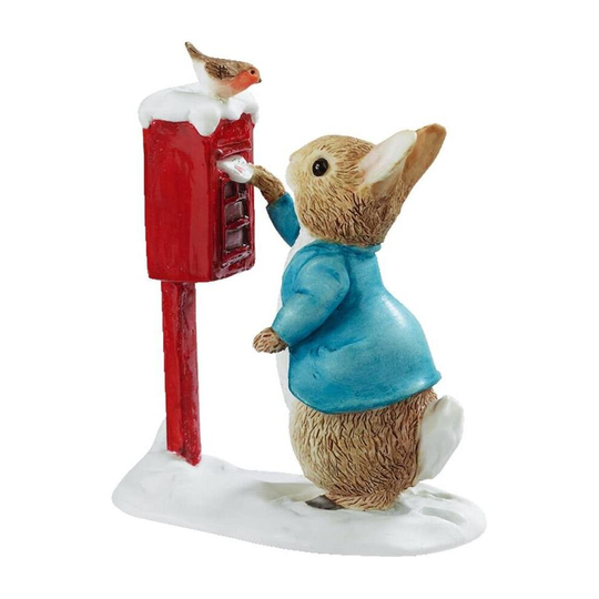 Beatrix Potter Peter Rabbit Posting a Letter Mini Figurine