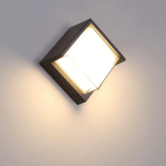 Mimiy - 12W Modern led Outdoor Wall Light Waterproof IP65/acryl/warm white