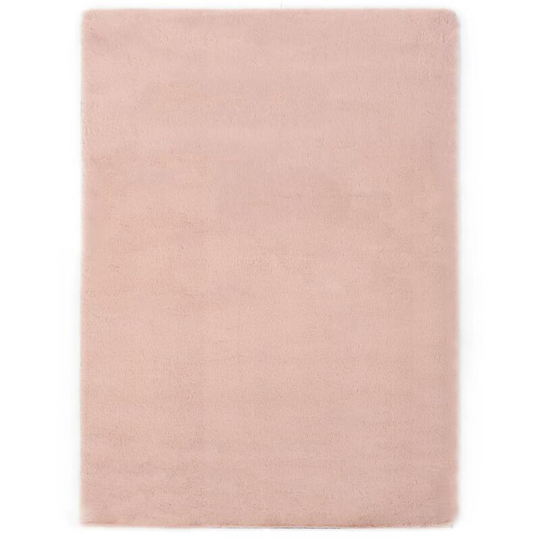 Rug 80x150 cm Faux Rabbit Old Pink Vidaxl Pink