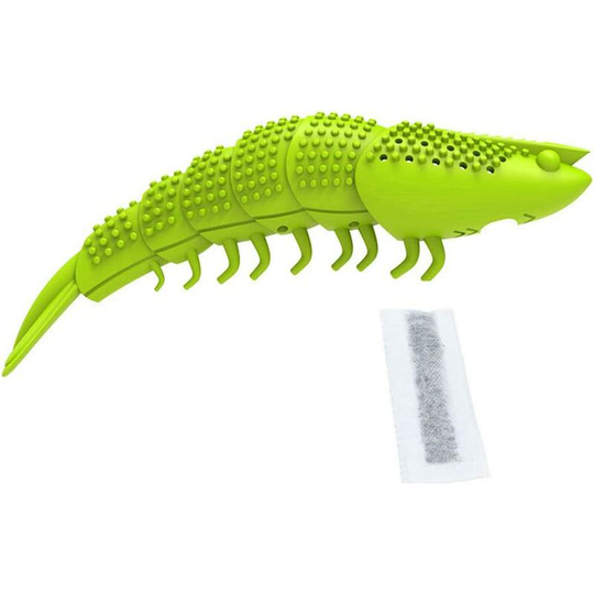 Catnip Toy, Cat Toys, Kitten Toys, Kitten Toothbrush Dental Care Interactive Toy Lobster Shape Cute Silicone Light Green