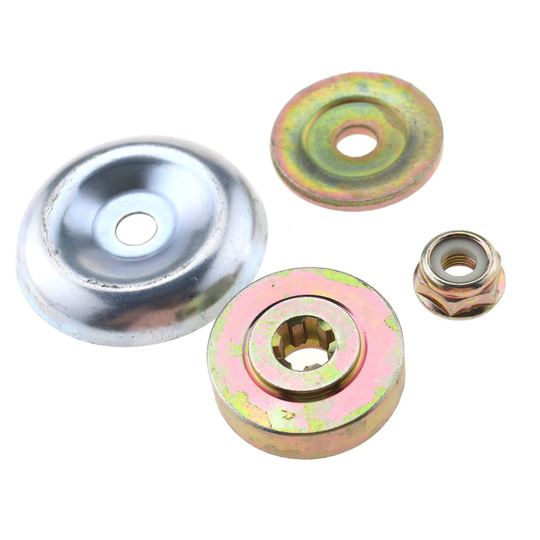 4Pcs Metal Gearbox Blade With M10 Nut Fixing Tool Kit For Strimmer Brushcutter