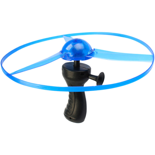 Kids Pull Flying Disc Outdoor Children Hand Control Led Light Flying Saucer Toy