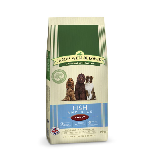 Jwb Adult Dog Maintenance Fish & Rice Kibble 15kg