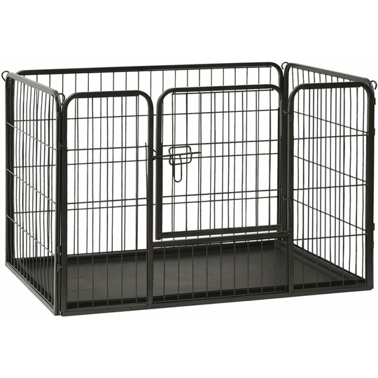Puppy Playpen Steel 93x63x61cm - Lifcausal