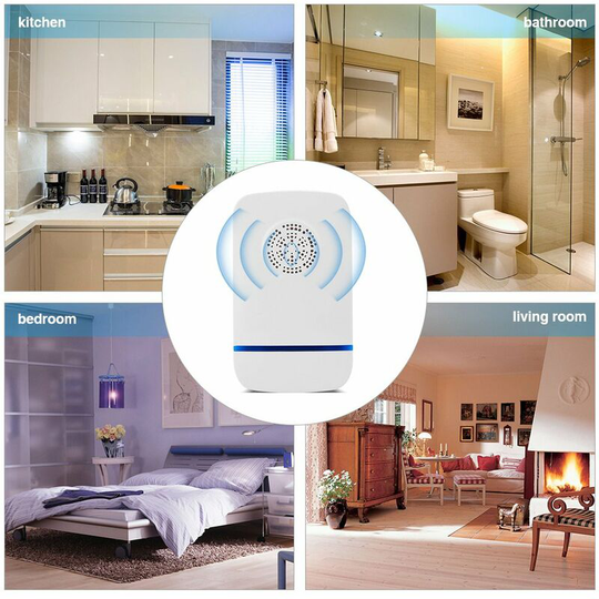 Pest Control Electronic Ultrasonic Repeller Indoor for Mosquitoes Mice Rats Rodents us Plug