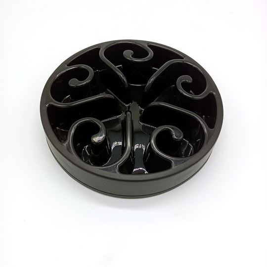 Slow Feeder Dog Bowl-Pet Puppy Fun Puzzle Feeder Non Skid Feeding Bowl m black - Muff