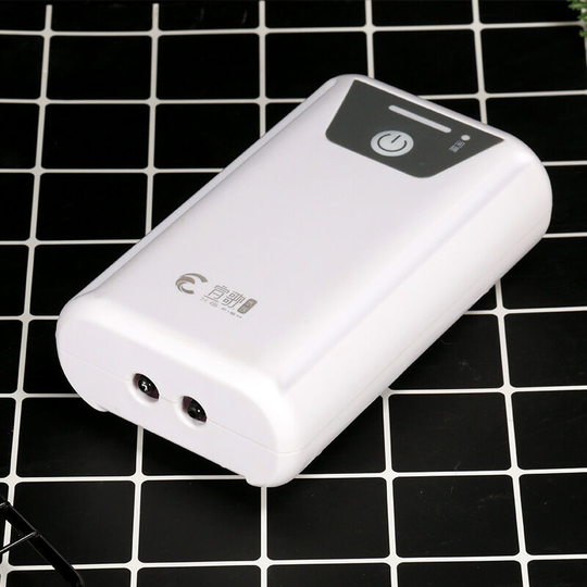 Aquarium Air Pump, Portable Fish Tank Air Pump, usb Air Pump Aquarium with Air Stone, 3W Lithium Battery Dual Holes, Battery Quiet Aqua Aerator,