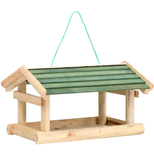 Topdeal - Bird Feeder Solid Wood 35x29.5x21 cm FF314819_UK