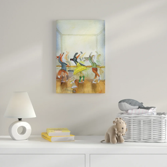 Ballet Lesson Canvas Art