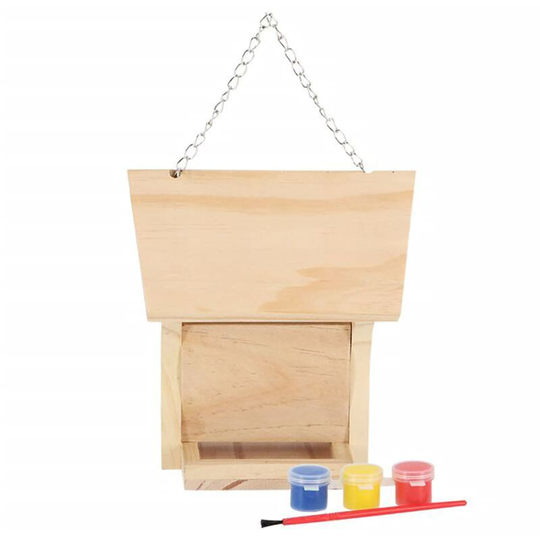 Diy Bird Feeder with Paint Esschert Design Beige
