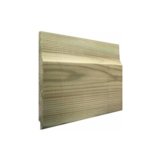 Ruby Uk - Shiplap Treated Redwood 119mm x 12mm 1.2m (10 Lengths)