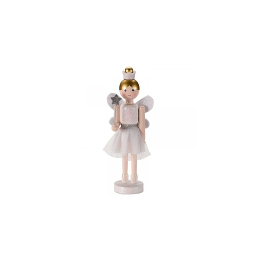 Large 30cm Standing Fairy Nut Cracker Statue Traditional Festive