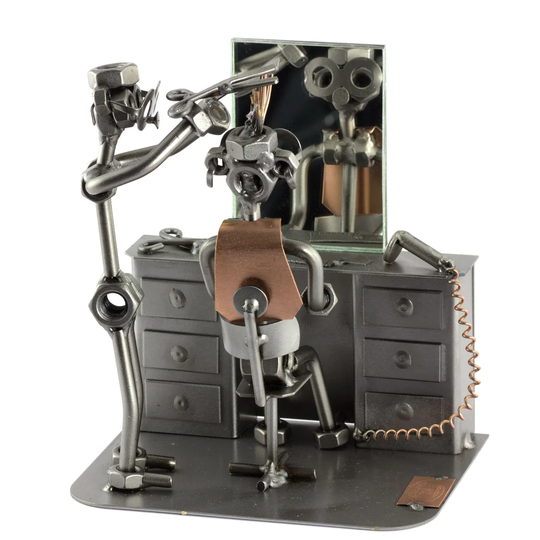 Hairdresser with Mirror Pullen Screw Man