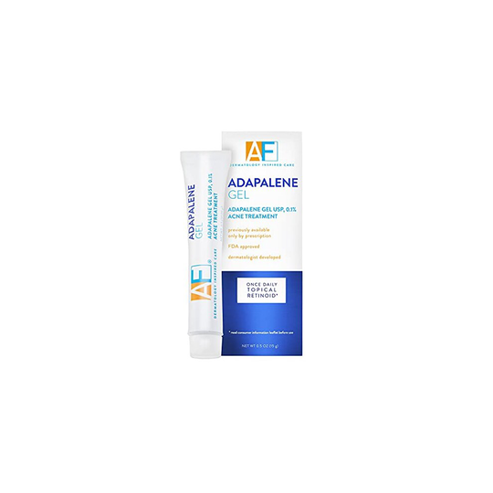 Acne Free Adapalene Gel 0.1%, Once-Daily Topical Retinoid Acne Treatment, Dermatologist Developed, Unclogs Pores and Clears Acne, Prevents and Improve