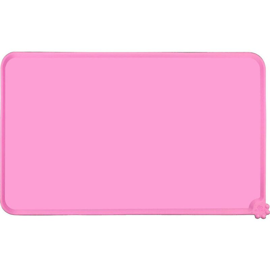 Silicone Food Bowl Mat, Non-slip Dog Bowl Mat For Dogs And Cats, Waterproof (1 Piece, Rose Red)