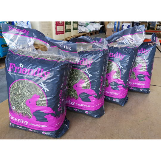 Timothy Readigrass 4x 1Kg -Rabbit, Guinea Pig, Chinchillas, Degus Food