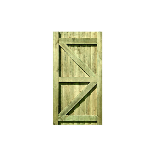Ruby Uk - Featheredge Garden Gate - Brown Treated