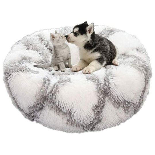 Langray - Dog Basket Round Cat Basket Fluffy Pet Bed Cushion Soft and Comfortable, Warm, Waterproof, Non-slip and Washable Dog Cushion Suitable for