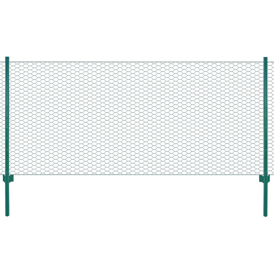 Abie Wire Mesh Fence with Posts 25m x 0.75m