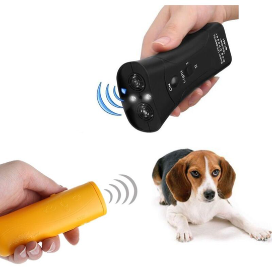 2 Pack Super Ultrasonic Dog Chaser, Dog Training Banishing Machine, Stop Animal Attacks (Yellow & Black)