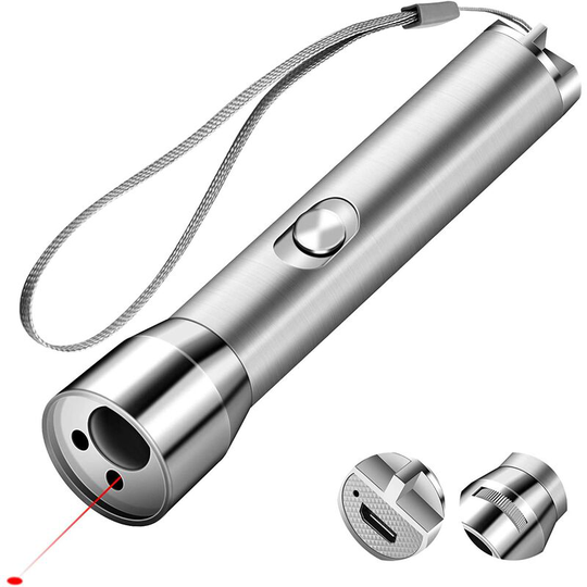 Cat Toys 7 in 1, led Pointer Cat Toys with Rechargeable Integrated usb Port For Your Pets to Catch