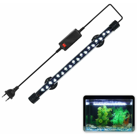 Fish Tank Light led Aquarium Light Submersible Lights Underwater Light, model: White Light 28cm us - model: White Light 28cm us