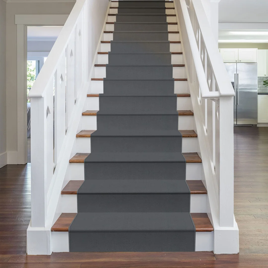 Altadena Tufted Light Grey Stair Runner