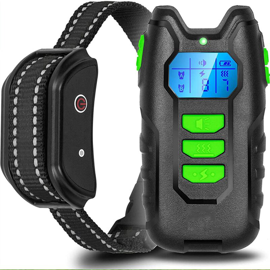 Perle Rare - Dog Training Collar, 600 Meter Remote Control Electric Collar with Vibration, Electric Shock and Sound Mode - Rechargeable and IP67