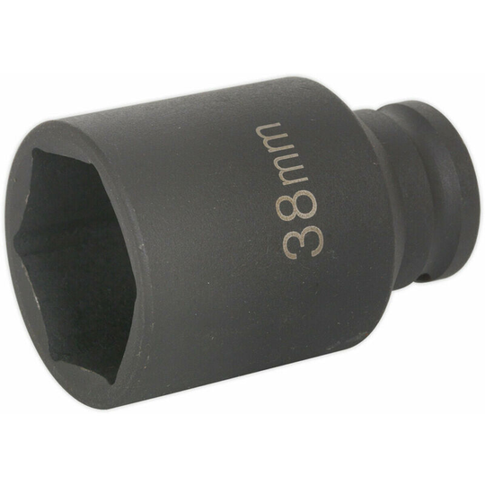 38mm deep Impact Socket Bit - 1/2' Square Drive - Ball Joint & Flywheel Nuts
