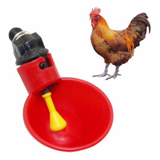 Deckon - 10 Pcs Chicken Drinker, Automatic Chicken Stainless Steel Water Cups Horizontal Side Nipples Chicken Poultry Rabbit Drinker Nipple Drinker
