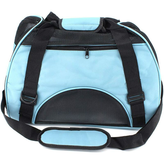 Litzee - Carrier Bags for Small Dogs Cats Rabbits, Breathable and Foldable Cat Carrier, Blue