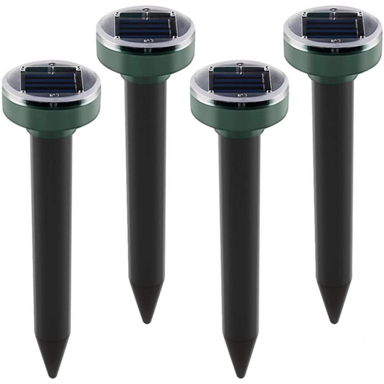 Solar Mole Repellent For Garden Yard Get Rid Of Gophers Rats