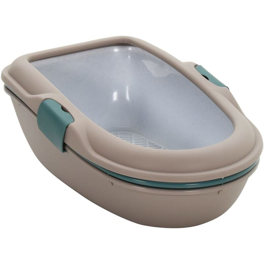 Cat Litter Tray Brown and White 59x39x22 cm pp Vidaxl Multicolour