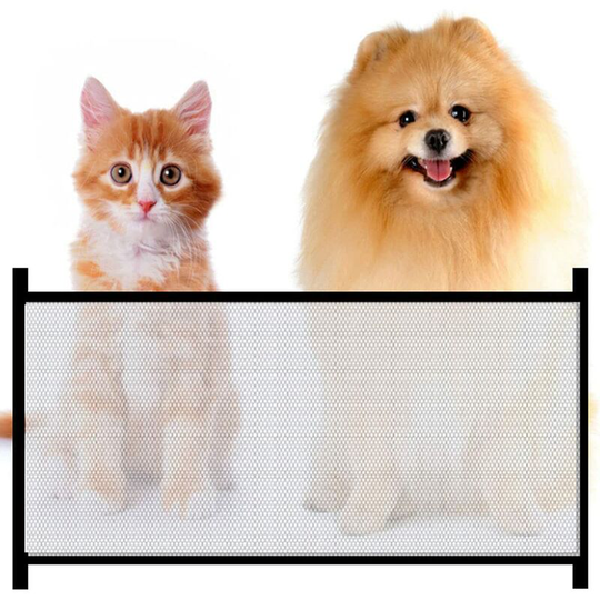Dog Barrier 72 x 110cm Portable Magic Gate Collapsible Pet Barrier for Dogs and Cats