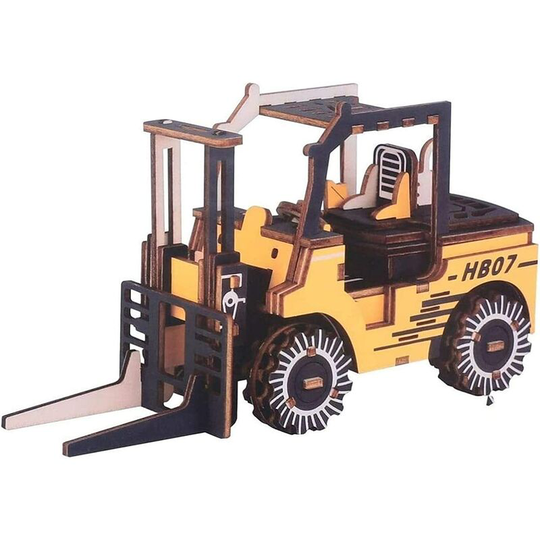 Joorrt - 3d Wooden Puzzle Car Mechanical Model Dump Trucks Toy Vehicle Building Assembly Model Kits Brain Teaser Gears Puzzle For Adults And Kids