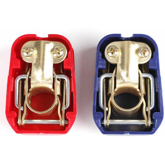 2 Pieces Battery Terminals, Universal Car Positive Negative Battery Terminals Quick Release Connector Cable Clamps