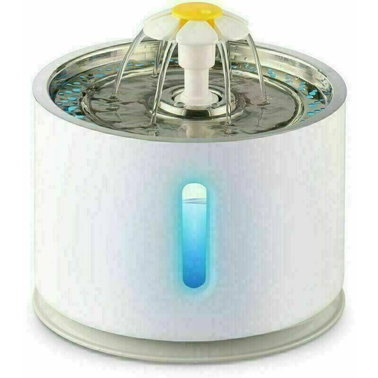 Bearsu - Cat Water Fountain, 2.4 l Cat Water Fountain with 3 Activated Carbon Filters, Automatic and Quiet Fountain for Cats and Dogs