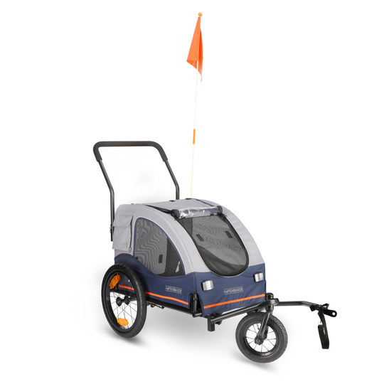HAFENBANDE Cabby M Bicycle Trailer incl. 2 couplings - 125 x 67 x 105 cm (L x W x H) / up to 25kg