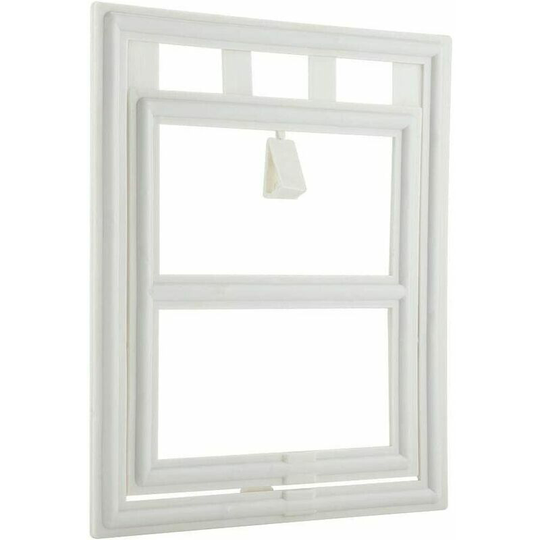 Cat and Dog Door, Swing Pet Door, Strong Magnet Controllable Exit Screen Door (White l)