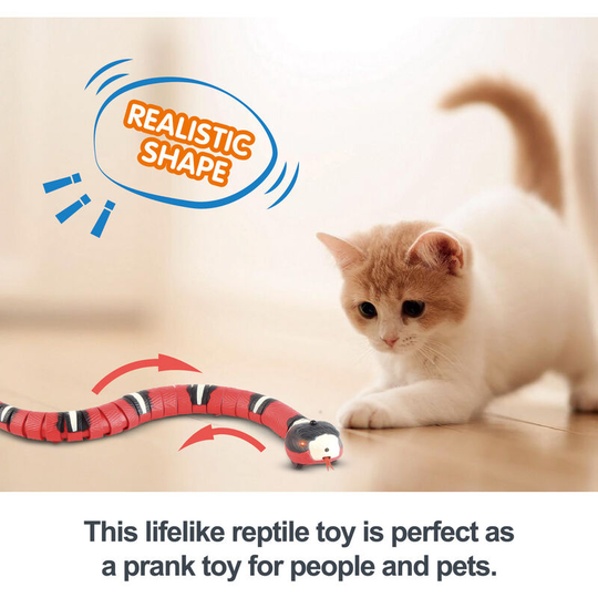 Interactive Cat Toy, For Rechargeable, Smart Sensing Cat Toys, Automatic Electronic Game Snake Electronic usb Kitten Pets