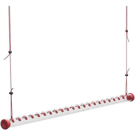 Hummingbird Feeder with Hole Transparent Pipe Easy to Use and Clean Bird Feeder Red Transparent Tube