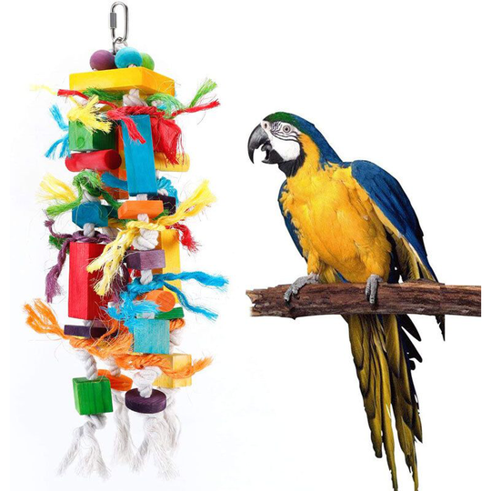 Chew Toy for Parrot, Macaw, Gnaw Trimmed Beak, Groom Clean Feathers, Keep Pet Healthy